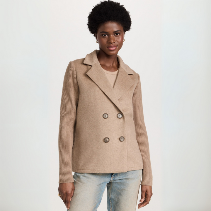 Helen | Strickblazer Mantel für Damen mit langen Ärmeln