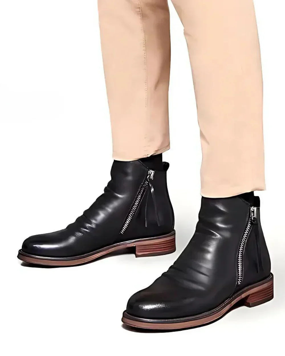 Max | stiefelette für Herren mit Seitlichem Reißverschluss