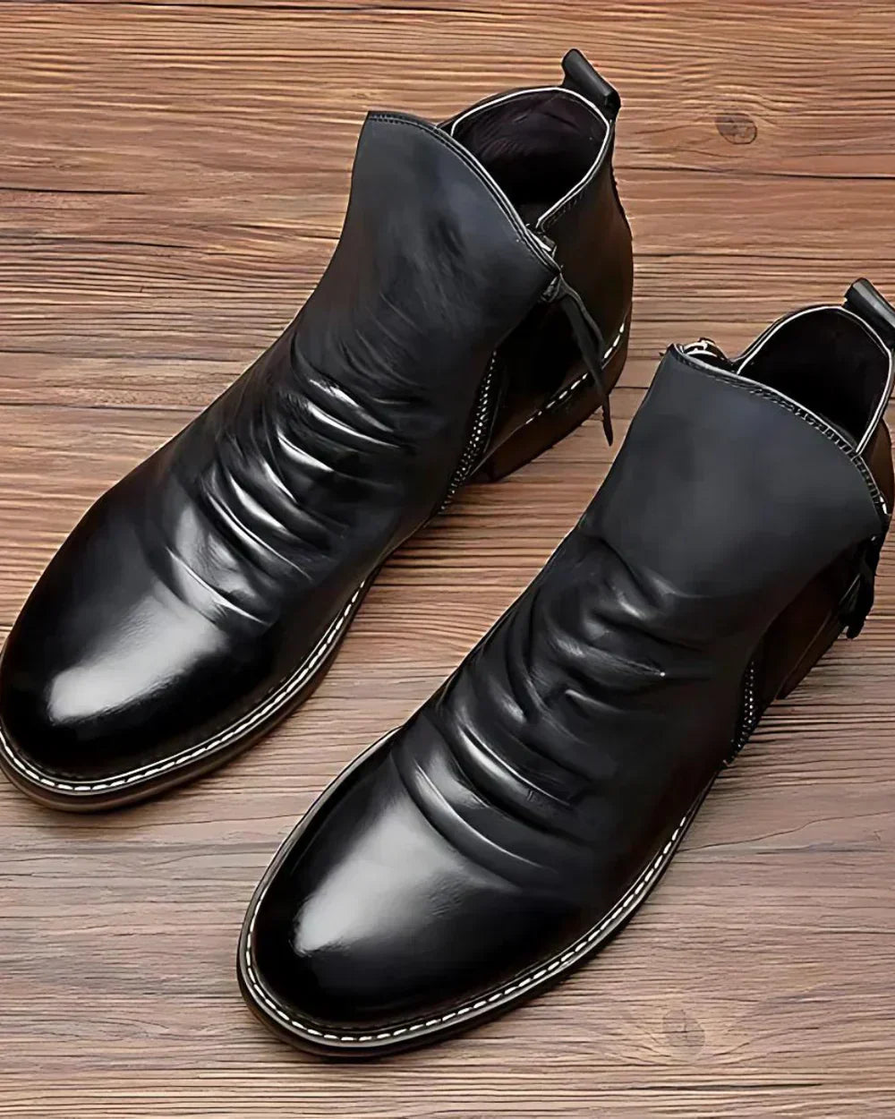 Max | stiefelette für Herren mit Seitlichem Reißverschluss