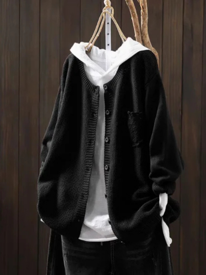 Der Ansley | Gemütlicher Cardigan für Damen mit V-Ausschnitt und langen Ärmeln