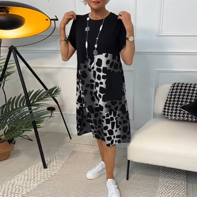 Lina | Luftiges Sommerkleid für Damen mit Rundhalsausschnitt