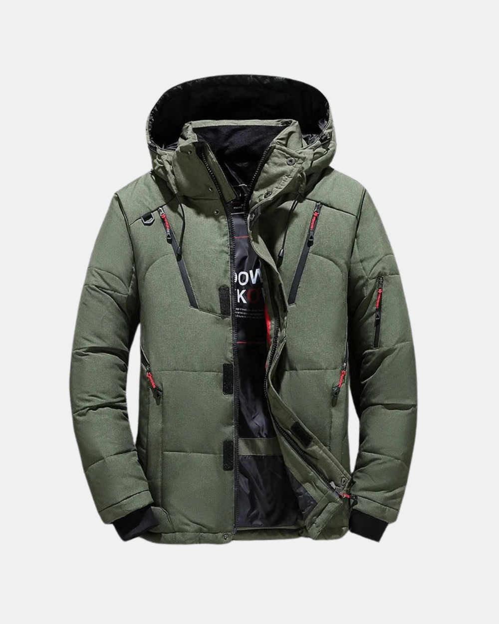 Elite Winterjacke für Herren mit Kapuze und langen Ärmeln