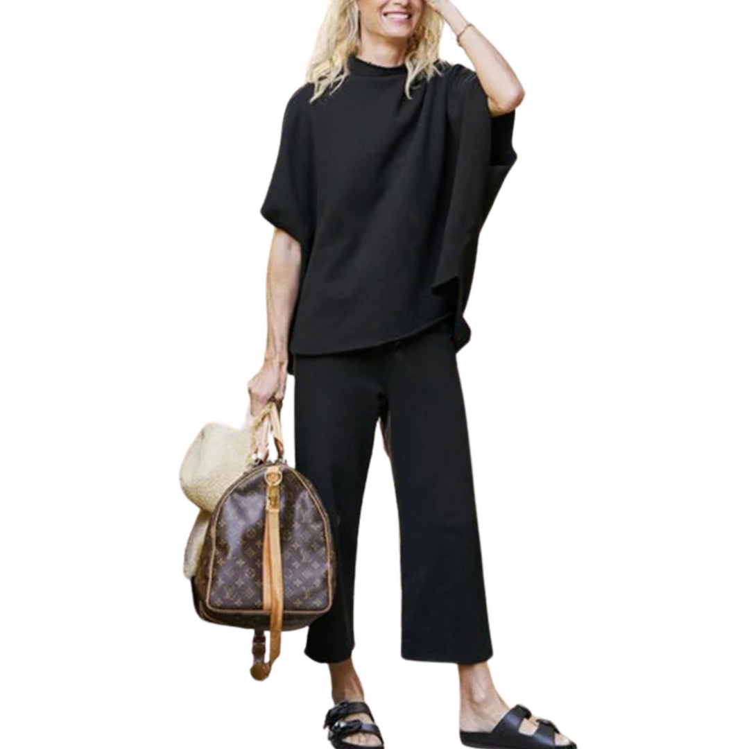 Aella | Entspanntes Batwing-Ärmel Komfortset für Damen