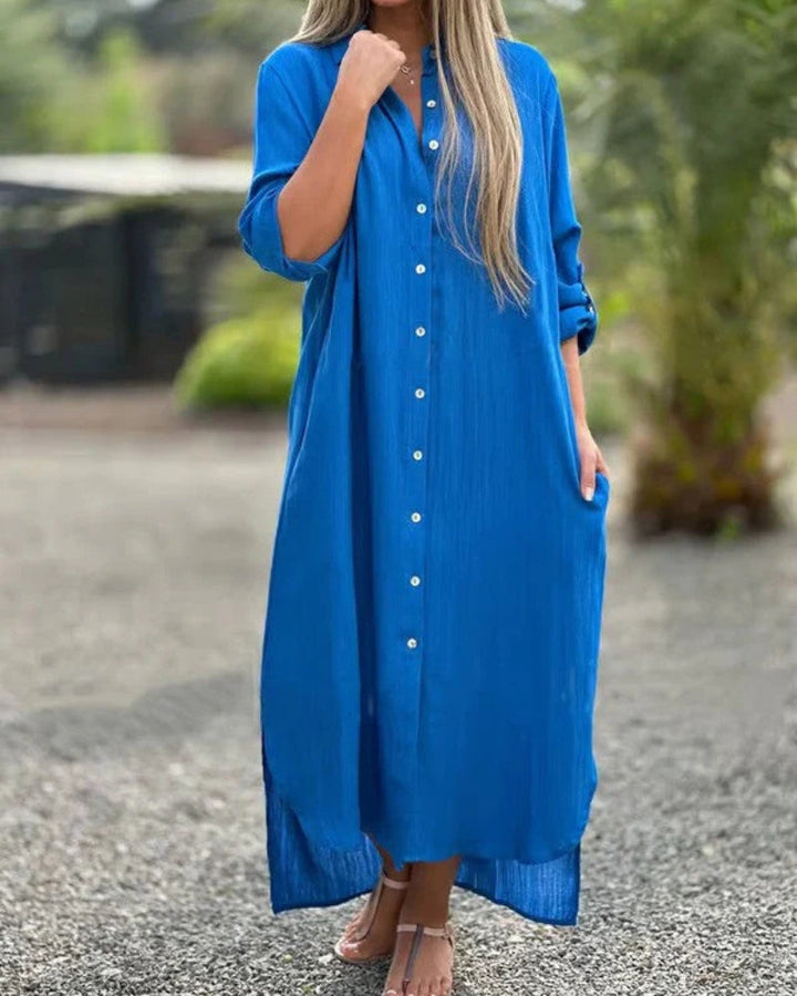 Bianca | Bequemes italienisches Kleid für Damen mit langen Ärmeln