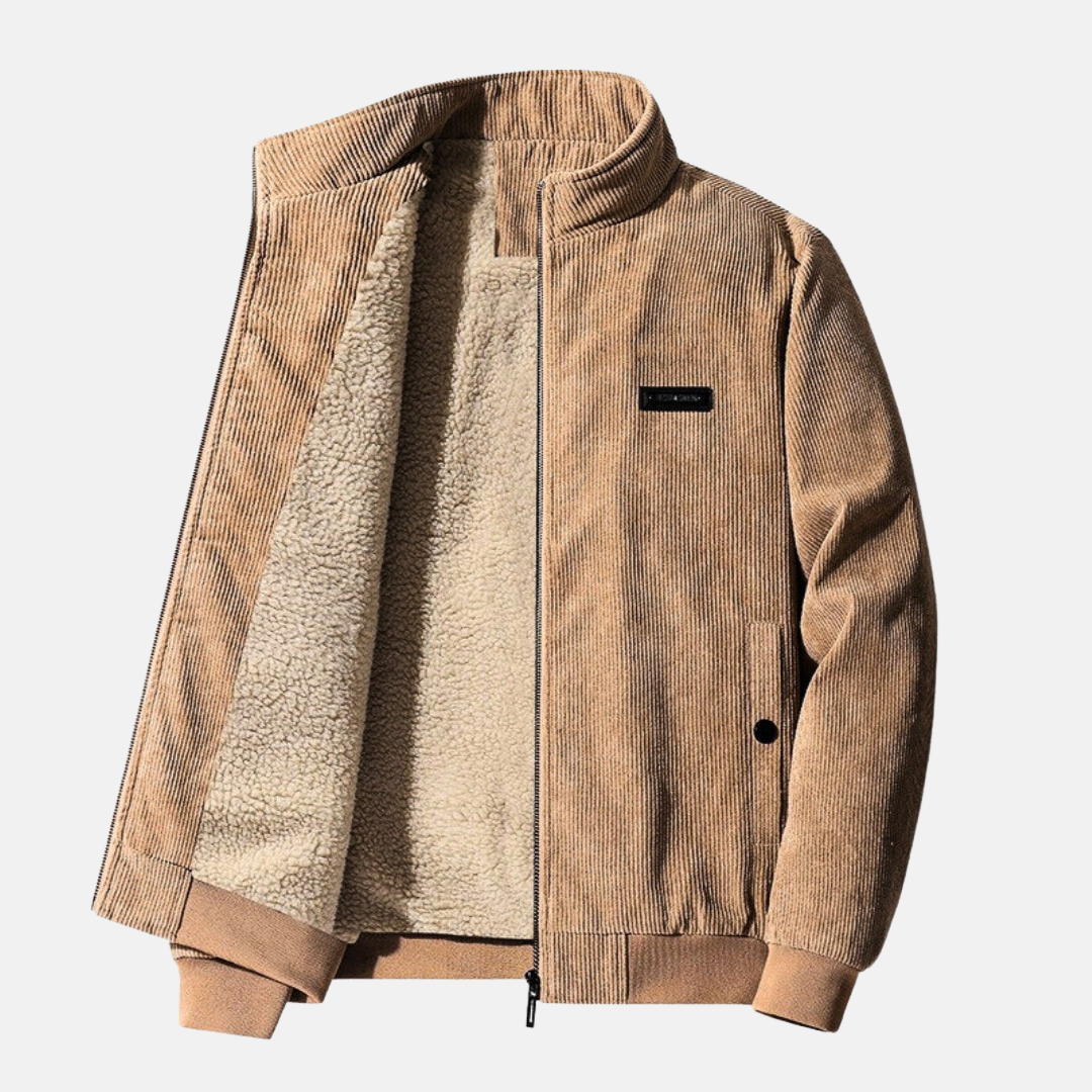 Diego | Retro Cordjacke mit langen Ärmeln