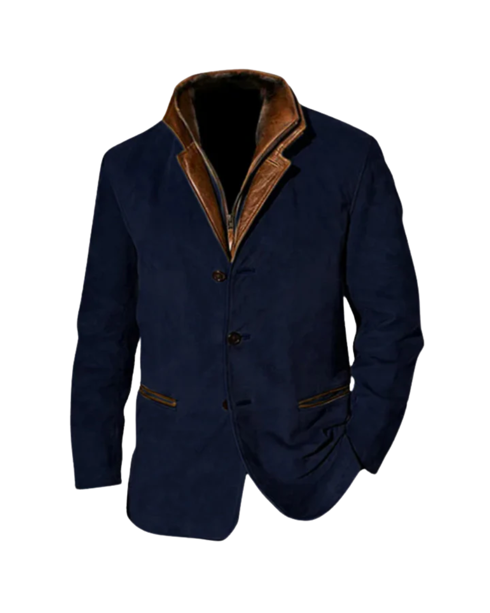 Vintage-Jacke für Herren mit langen Ärmeln