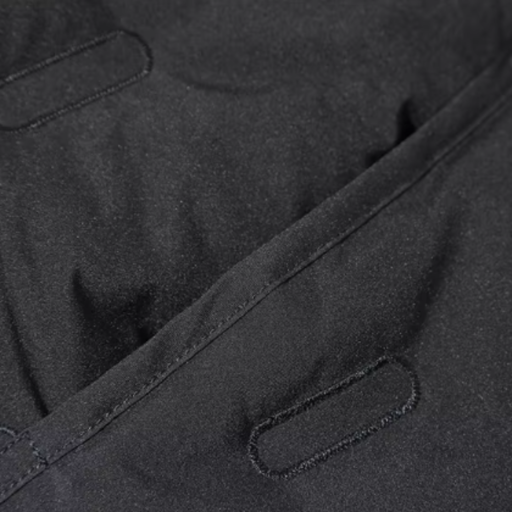 Lange Winterjacke für Herren mit Kapuze und langen Ärmeln