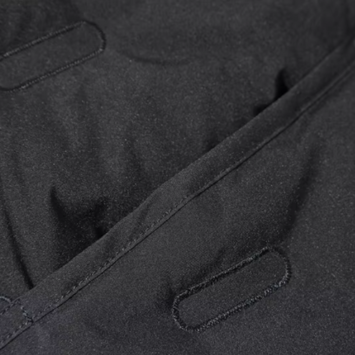 Lange Winterjacke für Herren mit Kapuze und langen Ärmeln