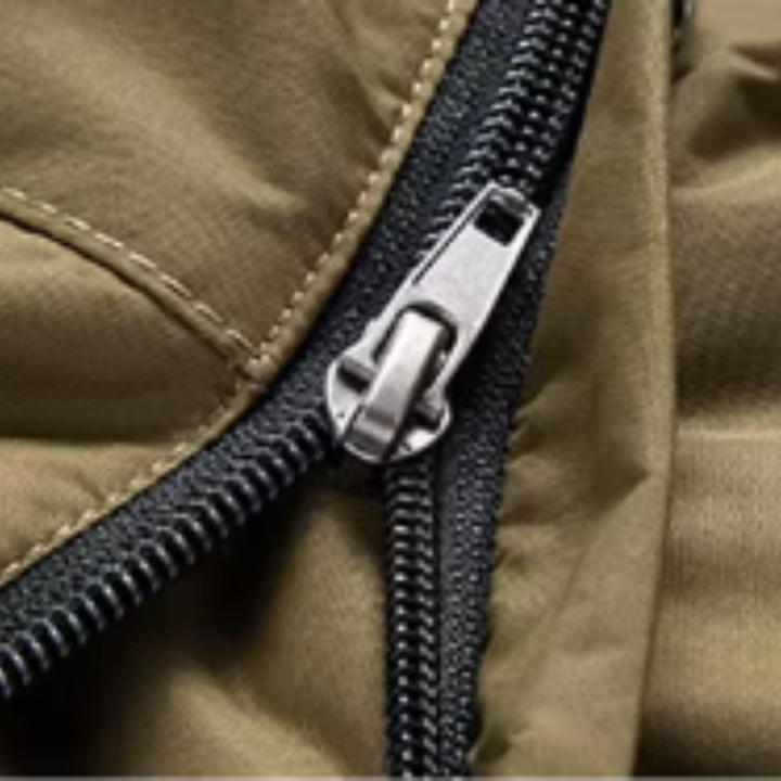 Elegante Parkajacke für Herren mit Kapuze und langen Ärmeln