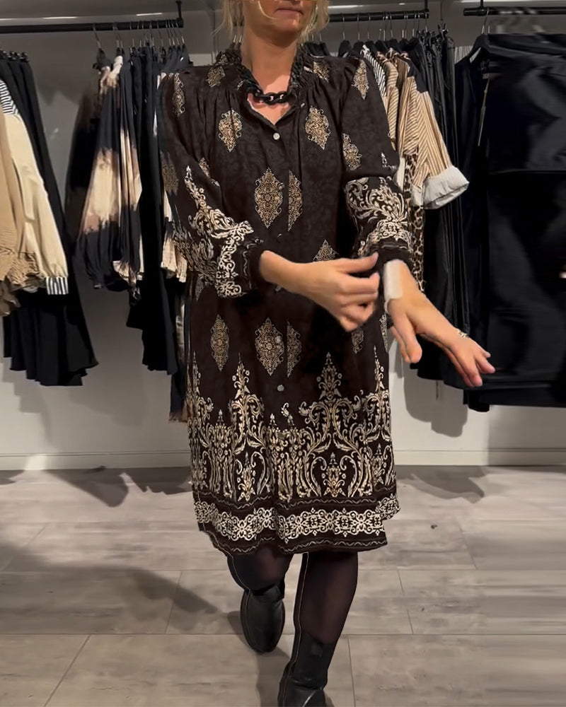 Ilse | Vintage-inspiriertes Kleid für Damen mit Knopfleiste