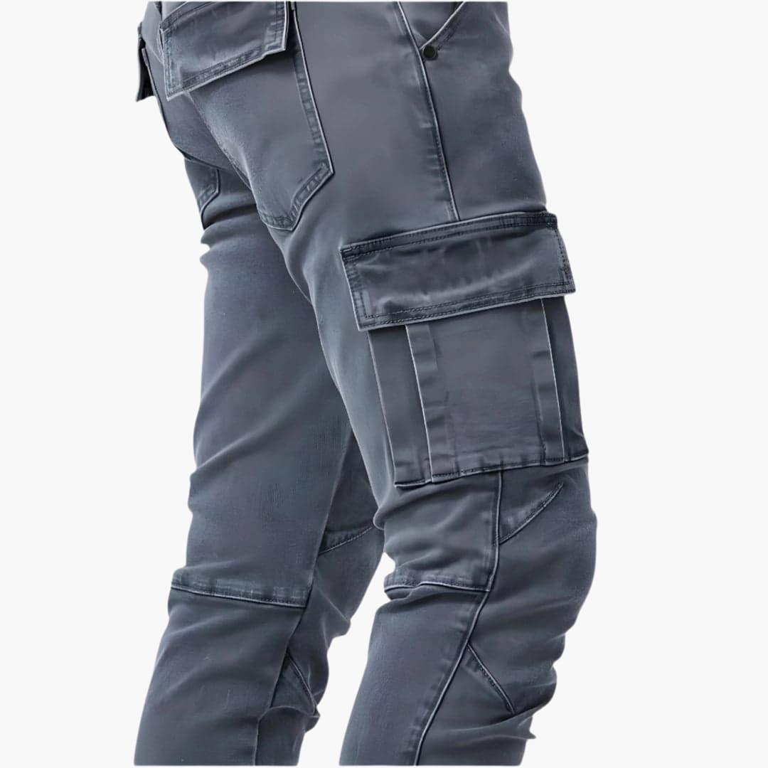 Samuel | Stretch Cargo-Hosen für Herren mit schmaler Passform und mittlerem Bund
