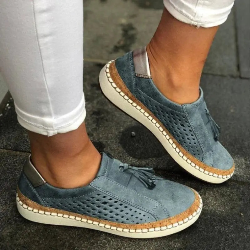 Marlene | Damen Slip-On Sneaker mit Ausschnitten