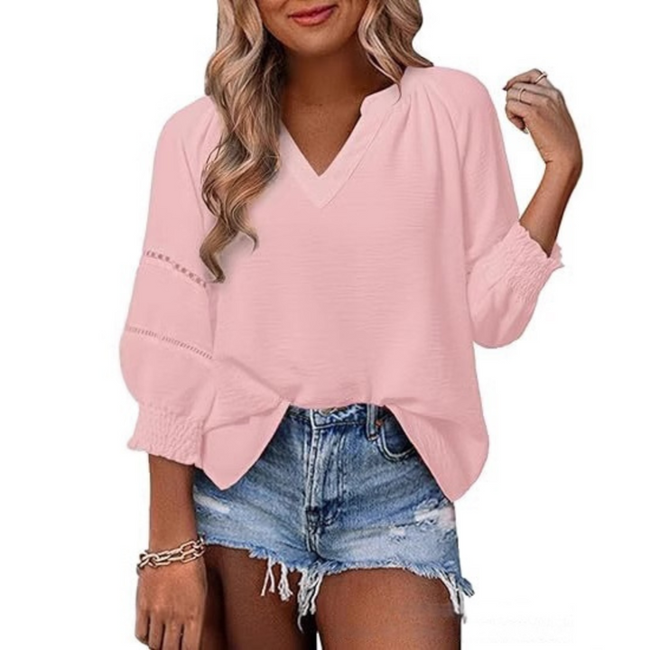 Gianna | Legere elegante Bluse für Damen mit Laternenärmeln für den Sommer
