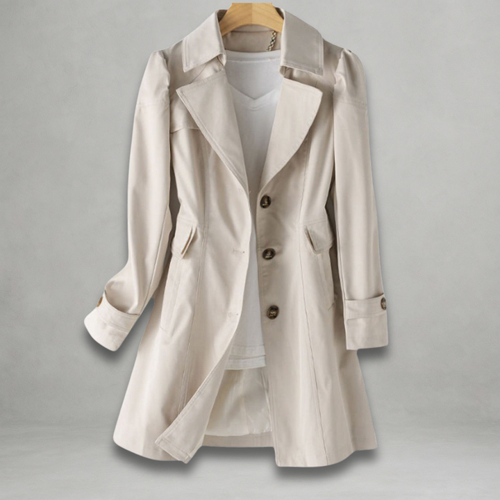 Daniela | Damen Chic Trenchcoat mit langen Ärmeln