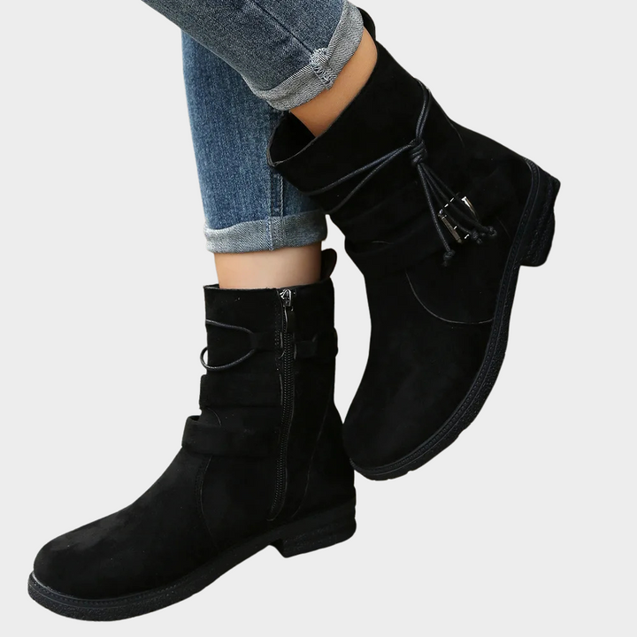 Delaney | Niedrige Absatz Stiefeletten