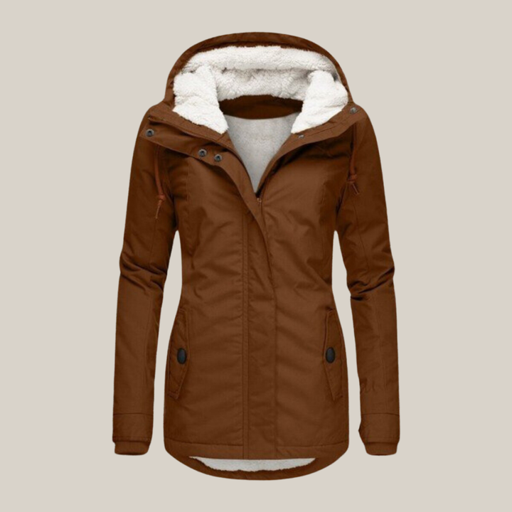 Jessica | Warm gefütterte Jacke für Damen mit Kapuze