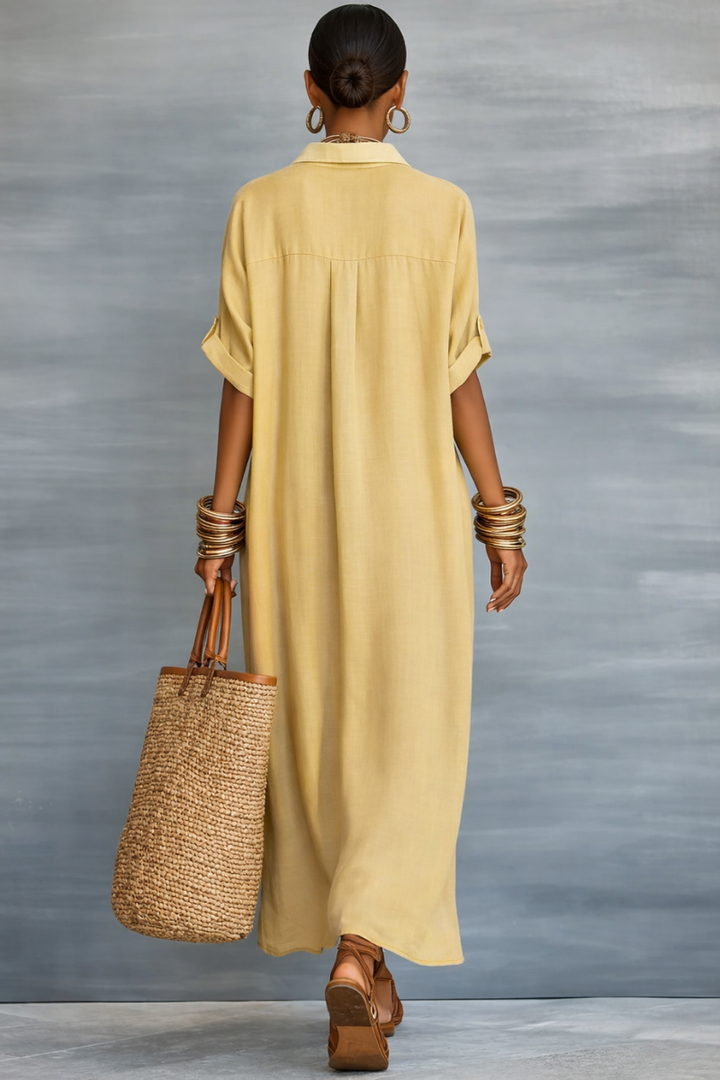 Manelle | Maxikleid für Damen mit minimalistischer Linie