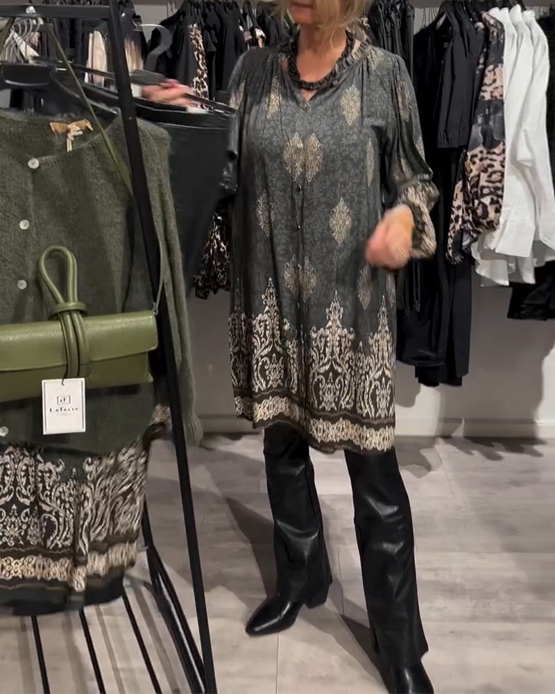Ilse | Vintage-inspiriertes Kleid für Damen mit Knopfleiste