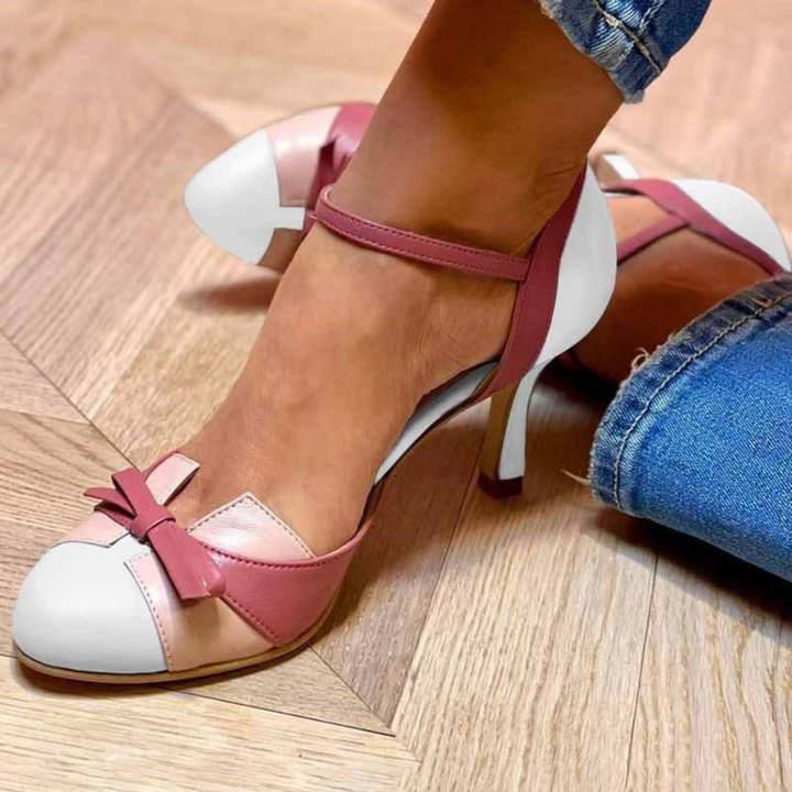 Retro-Style Orthopädische Sandalen für Damen mit mittelhohem Absatz