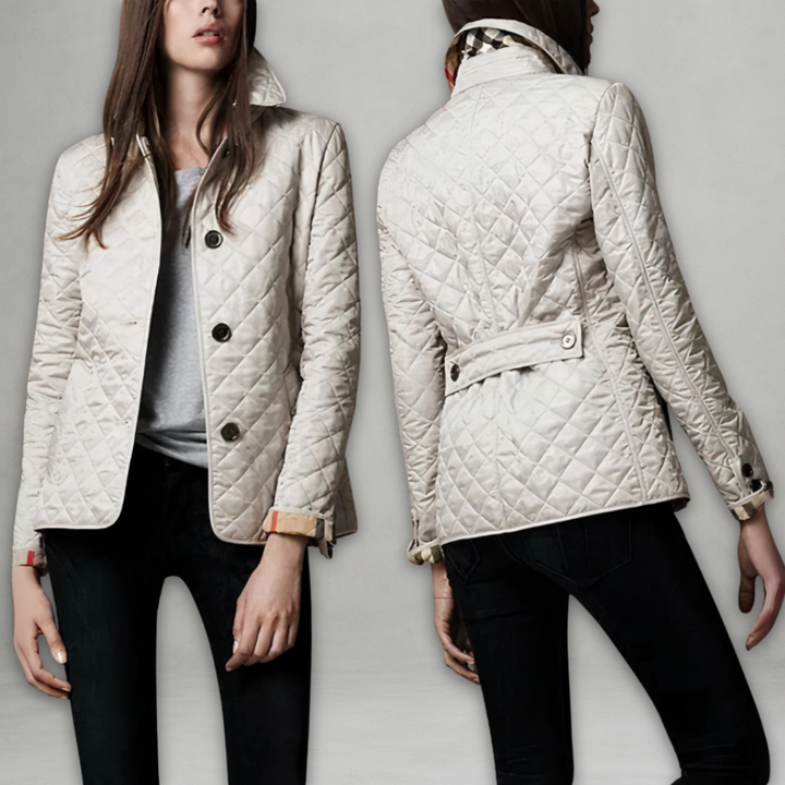 Evelyn | Gemütliche Herbstjacke für Damen mit Rundhalsausschnitt und langen Ärmeln