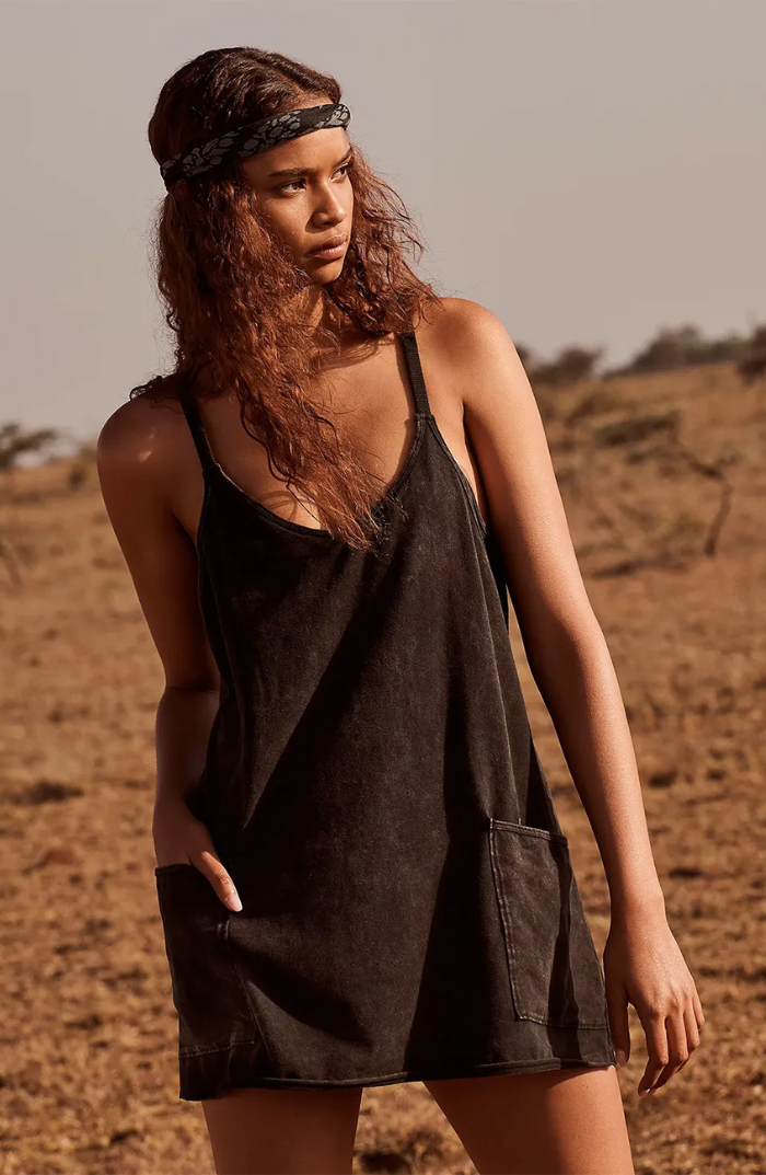 Blair | Mini Kleid für Damen mit Rundhalsausschnitt und Spaghettiträgern
