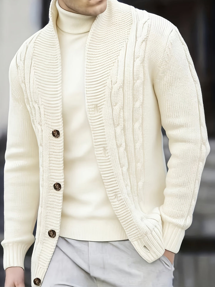 Kilian | Herren Langarm-Cardigan mit Knöpfen