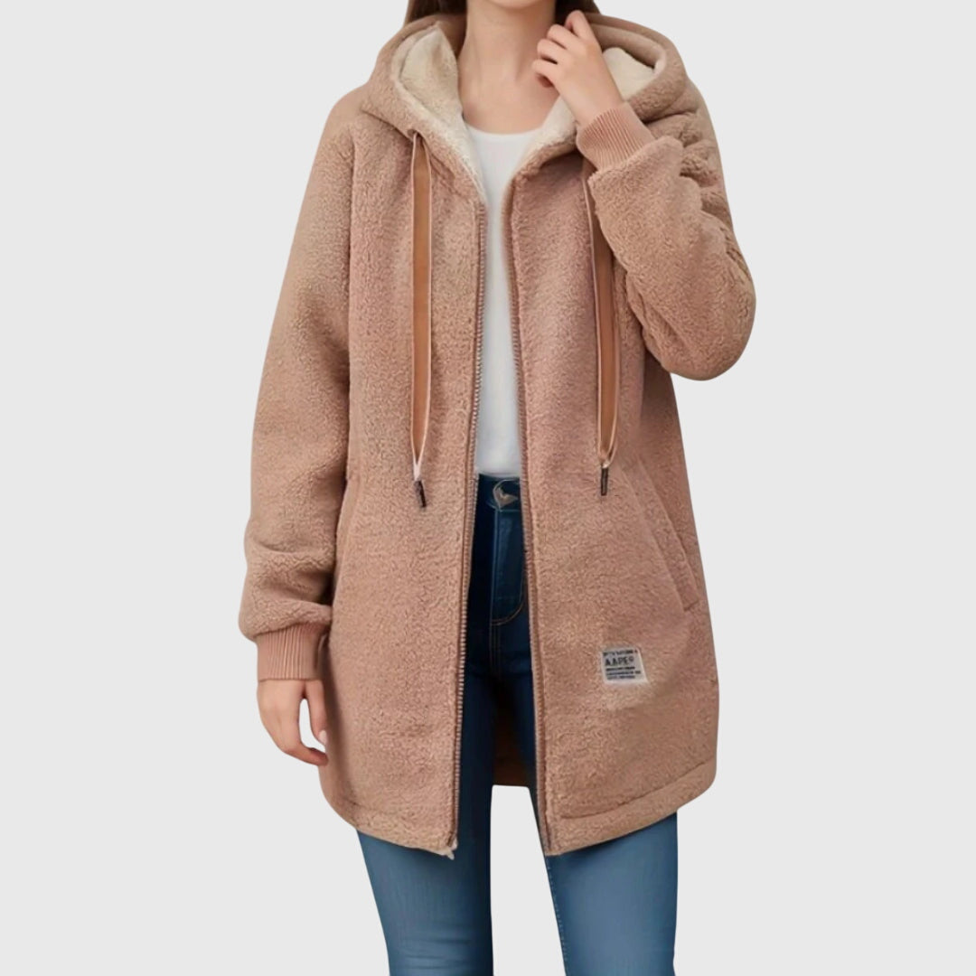 Birgitta | Damen Jacke mit Kapuze und langen Ärmeln