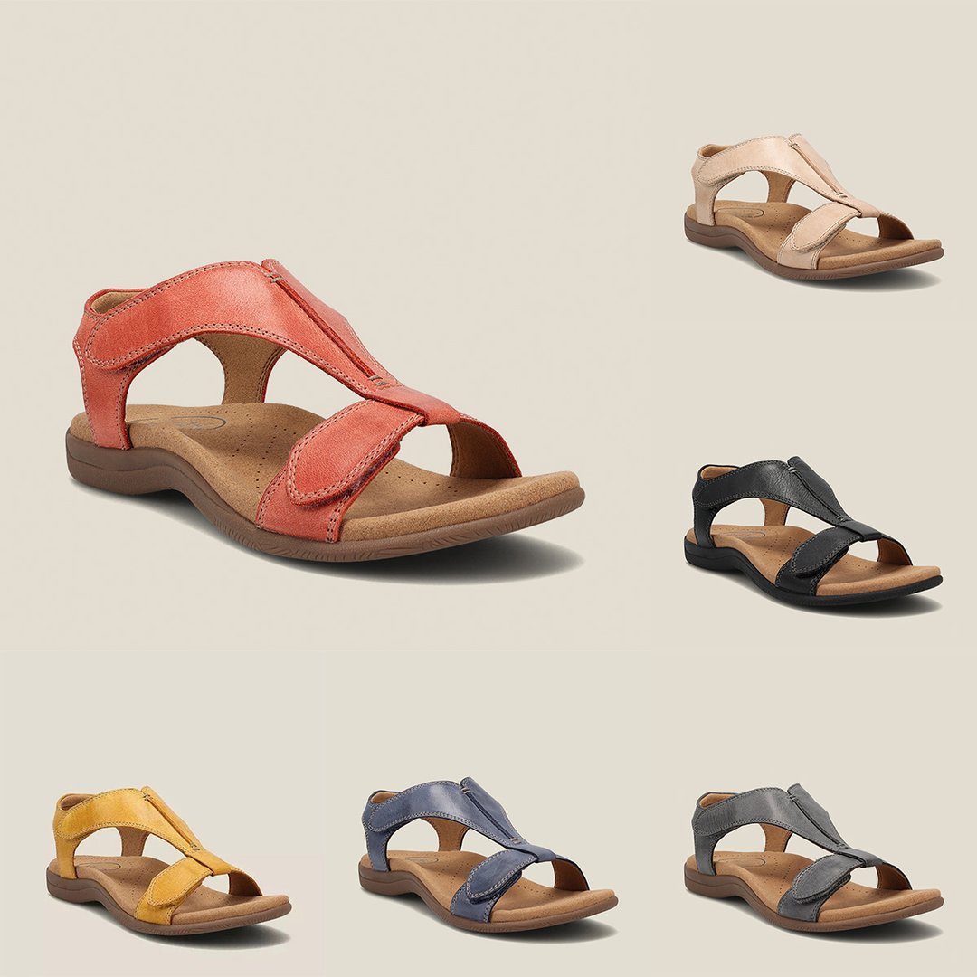 Rosa | Orthopädische Sandalen für Damen mit flachem Absatz