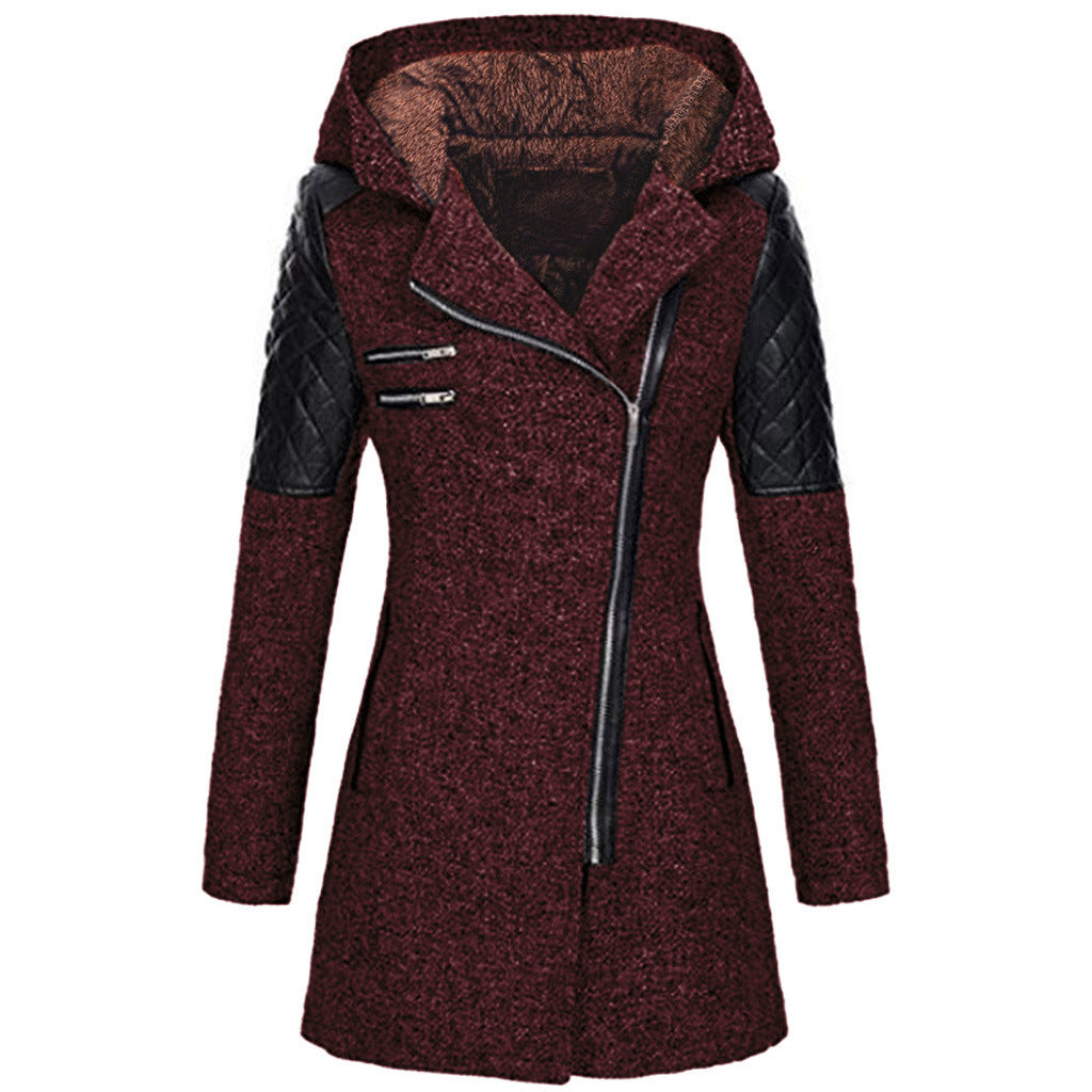 Rose | Winterjacke für Damen mit Kapuze und langen Ärmeln