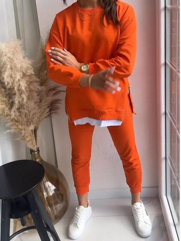 Audrey | Patchwork Zwei in Einem Set für Damen mit Rundhalsausschnitt