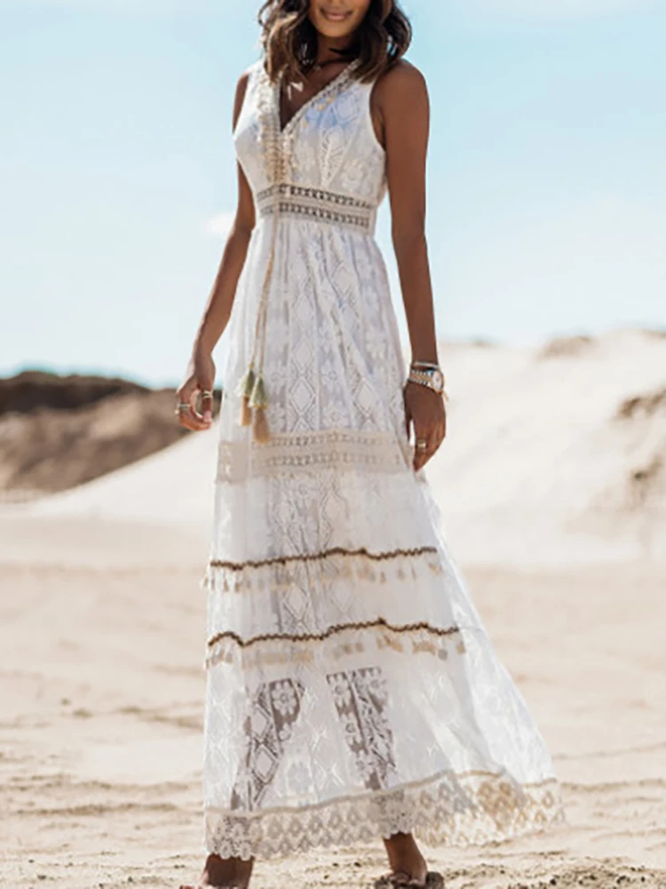 Nina | Luxe Bohemian Midikleid (Fast ausverkauft) für Damen