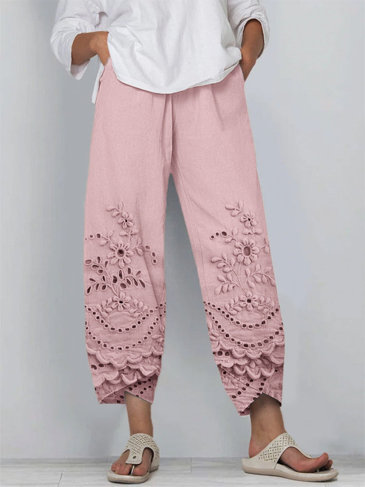 Noelya | Bedruckte Hose mit Blumenmuster