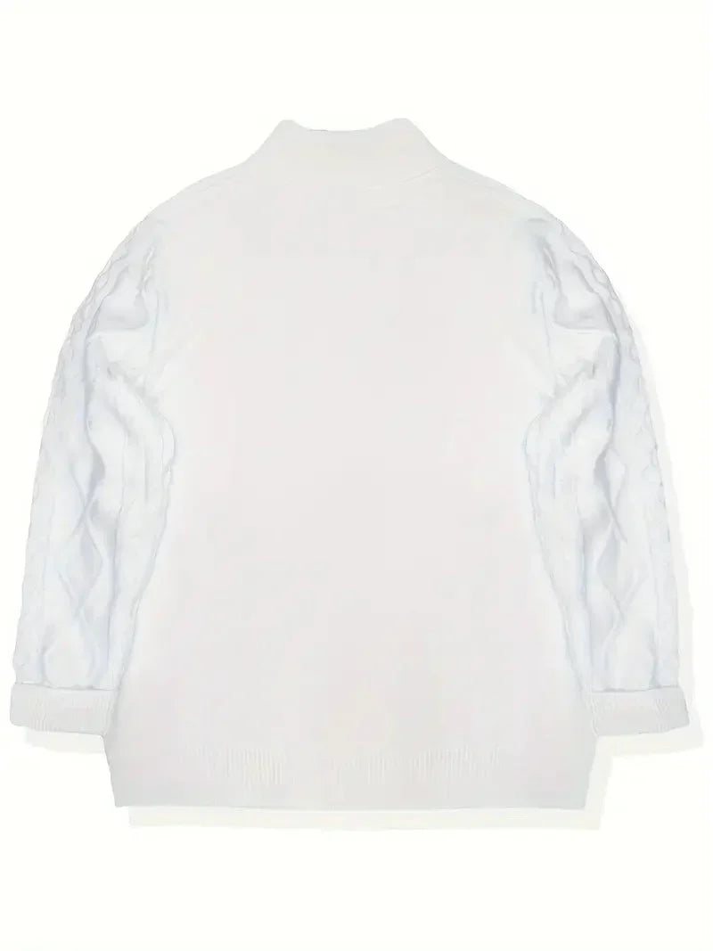 Brit und Boho | Mischung Strick Quarter Zip
