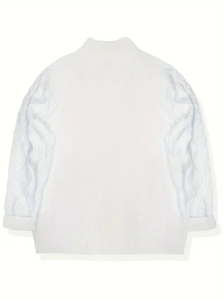 Brit und Boho | Mischung Strick Quarter Zip