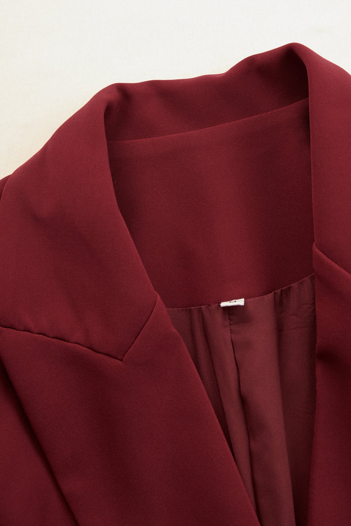 Camille | Maßgeschneiderter Blazer-Midikleid für Damen mit V-Ausschnitt
