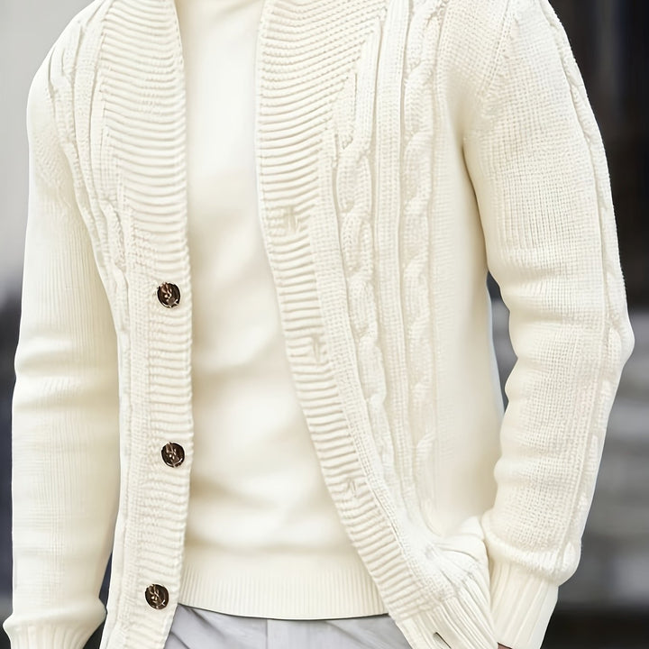 Kilian | Herren Langarm-Cardigan mit Knöpfen