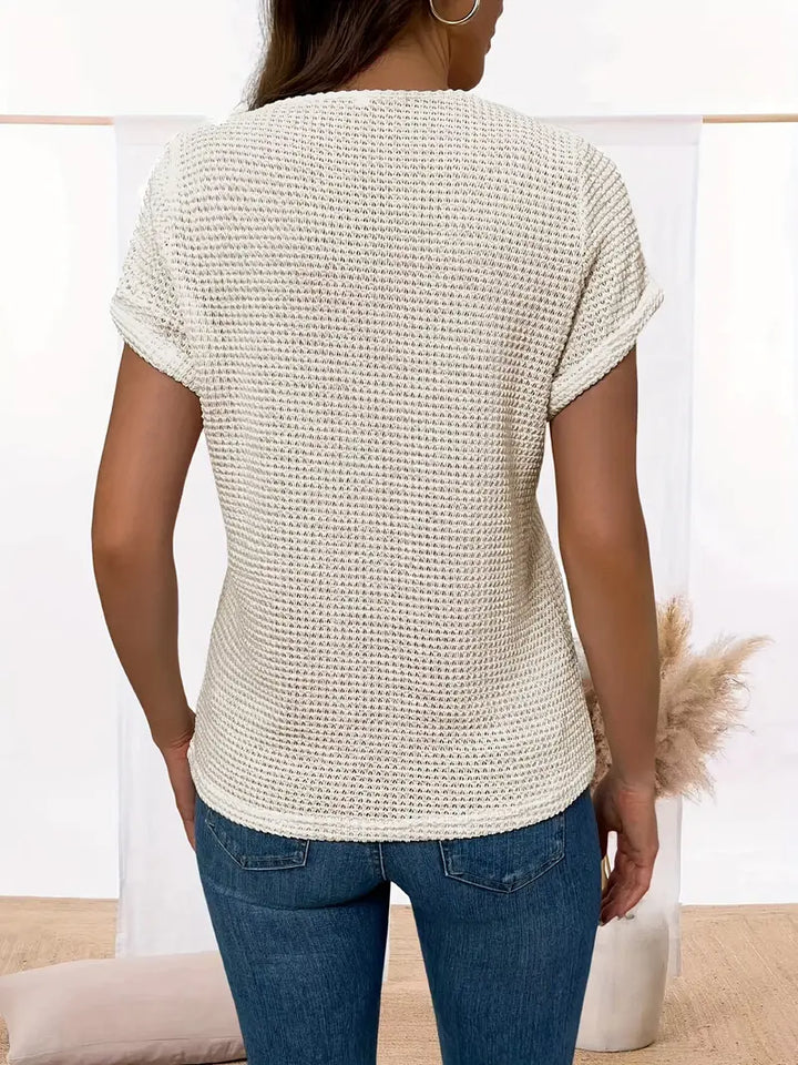 Megan | Schickes Shirt für Damen mit Rundhalsausschnitt