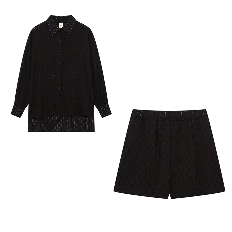 Elizabeth | Luftiges Shirt- und Shorts-Set für Damen