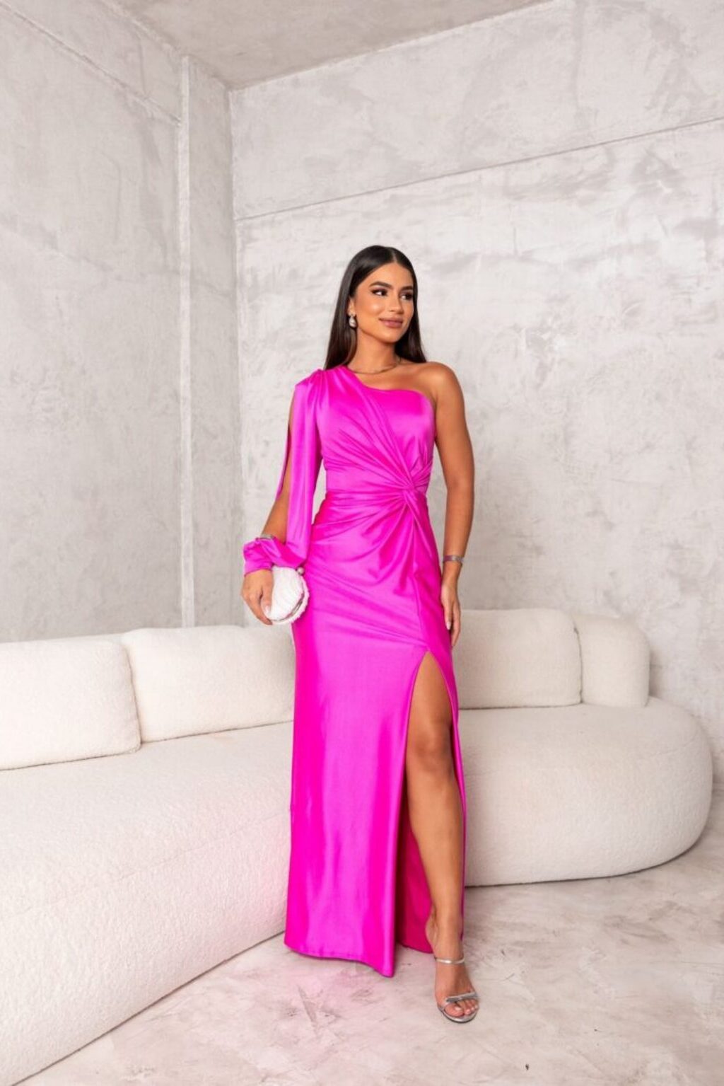 Anna | Elegantes Silhouette Kleid mit Rundhalsausschnitt