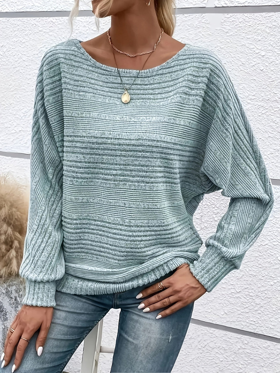 Sabine | Gemütlicher Pullover für Damen mit Fledermausärmeln