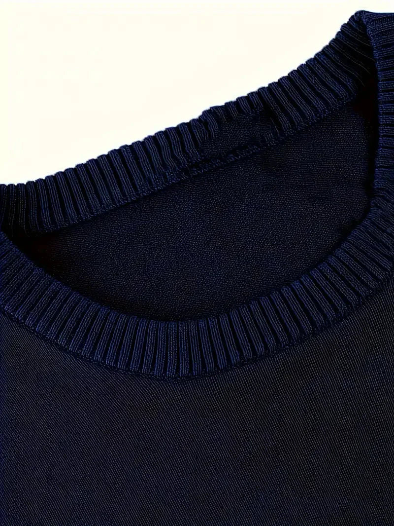 Brit und Boho | Oliver Essential Strickpullover mit Rundhalsausschnitt