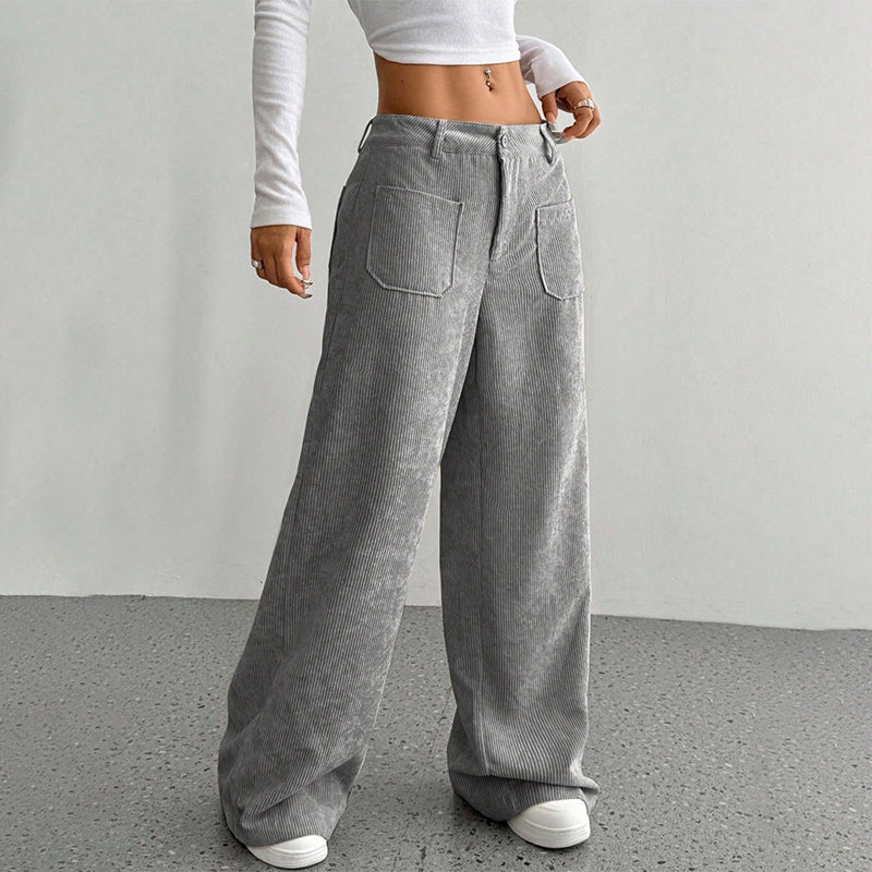 Damen Freizeit-Hochbundhose | Lockere Passform für ultimativen Komfort und Stil