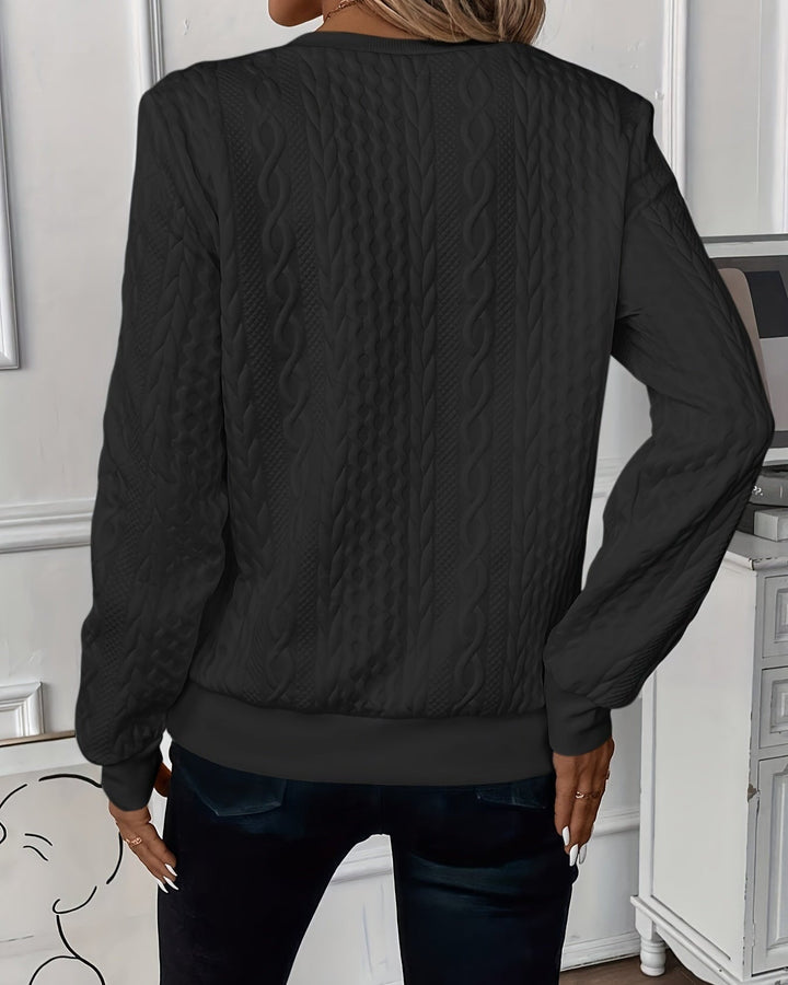 Grace | Stilvoller Pullover für Damen mit Rundhalsausschnitt und langen Ärmeln