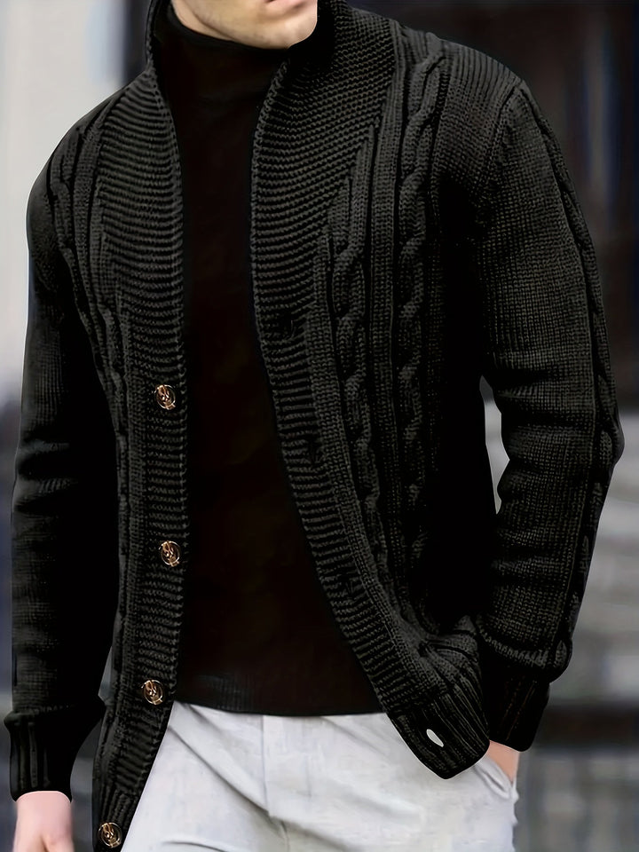 Kilian | Herren Langarm-Cardigan mit Knöpfen