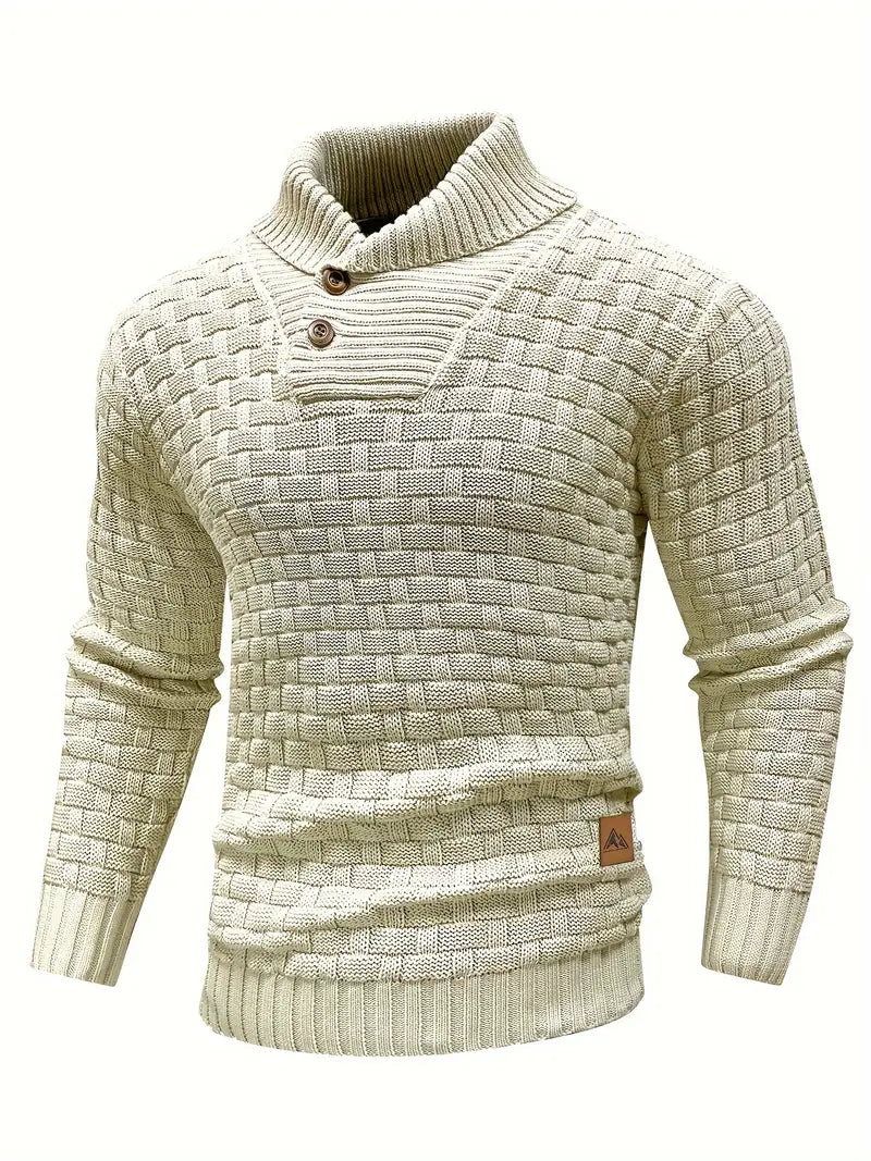 Matteo | Strickpullover für Herren mit Rollkragen und langen Ärmeln