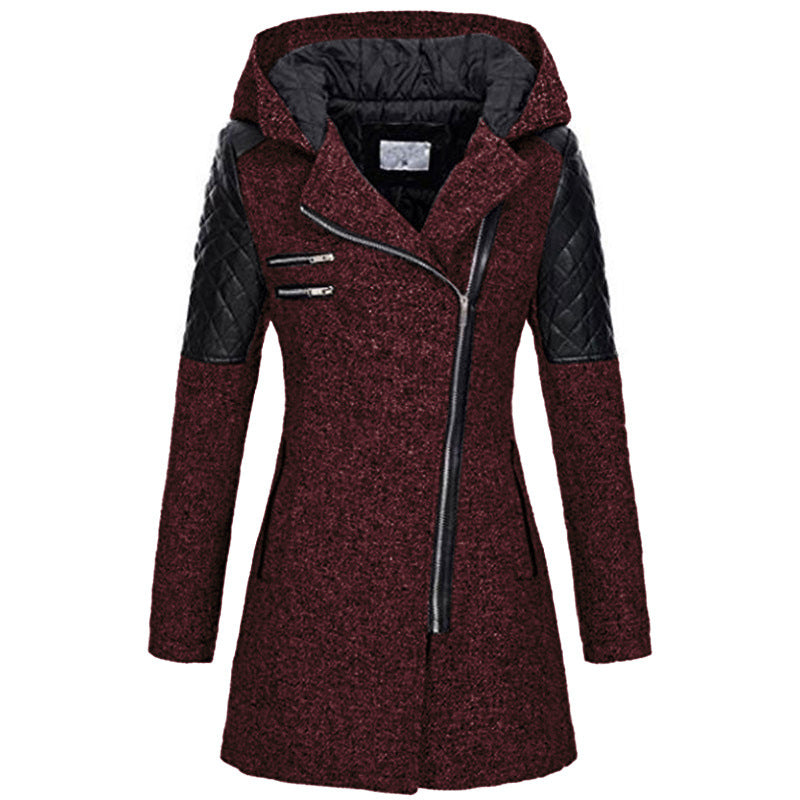 Rose | Winterjacke für Damen mit Kapuze und langen Ärmeln