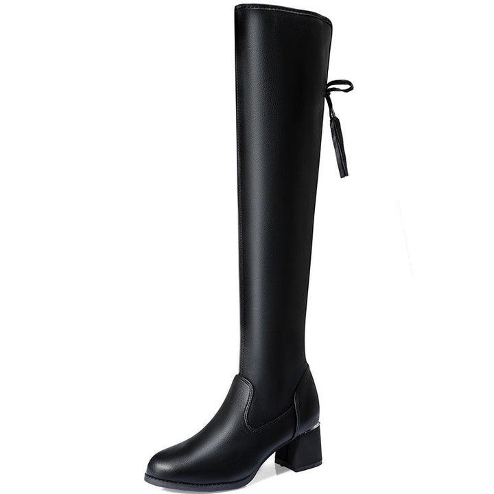 Gemütliche, weiche und flexible warme Schuhe für Damen mit mittelhohem Absatz