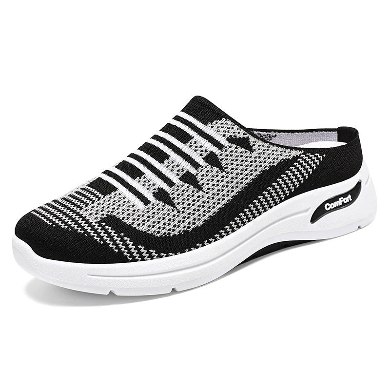 Schicke und atmungsaktive Damen Slip-On Mesh Sneakers mit flachem Absatz