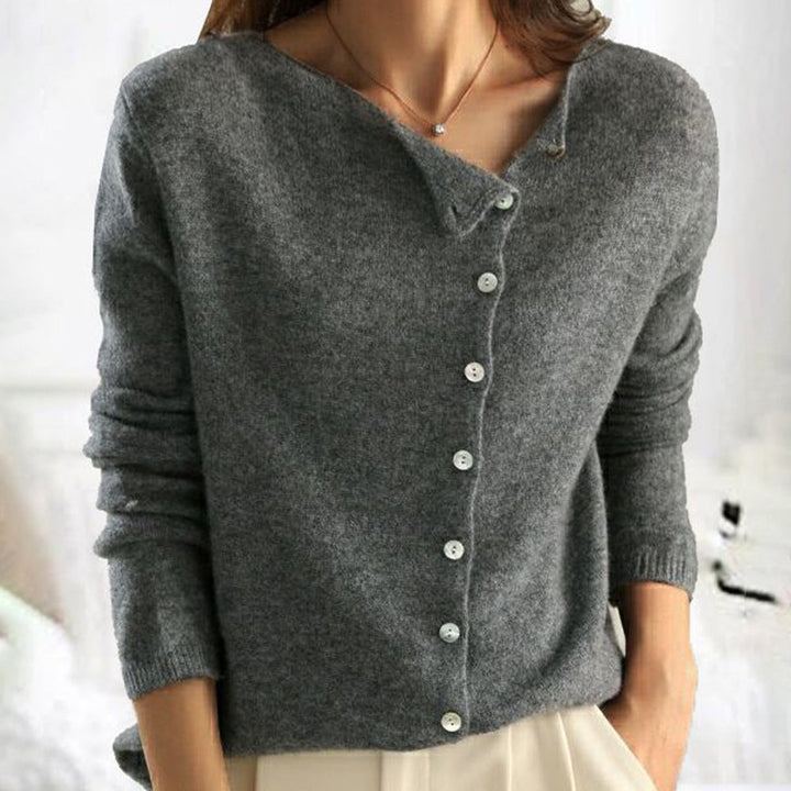 Aurora | Einfacher Schlichter Pullover für Damen mit Langen Ärmeln