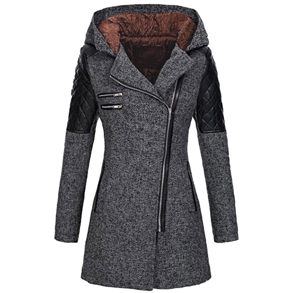 Rose | Winterjacke für Damen mit Kapuze und langen Ärmeln